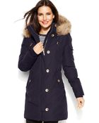 Michael Kors Hooded Faux-fur-trim Down Puffer Coat - Lyst
