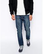 Asos Slim Jeans In Vintage Wash - Lyst
