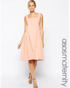 Asos Maternity Debutante Midi Skater Dress - Lyst