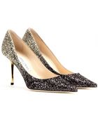 Jimmy Choo Agnes Glitter-Covered Pumps - Lyst