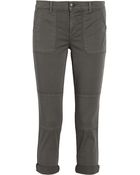 Vince Stretch Cotton-Blend Twill Pants - Lyst