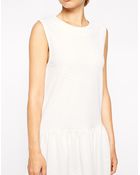 Asos Shift Dress In Texture With Drop Waist - Lyst