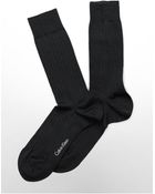Calvin Klein White Label Dress Rib Sock - Lyst