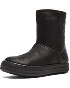 Rick Owens Shearling Ankle Boot - Lyst
