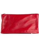 Jil Sander Fold Over Top Slouchy Clutch - Lyst