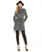 Tahari Izzy Asymmetrical Wool-Blend Coat - Lyst
