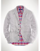 Polo Ralph Lauren Fleece Shawl-Collar Cardigan - Lyst