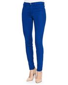 J Brand Midrise Sateen Skinny Pants - Lyst