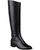 Nine West Hailene Leather Riding Boots - Lyst