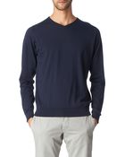 John Smedley Marshall V-neck Jumper - Lyst