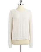Vintage America Loose Cableknit Sweater - Lyst