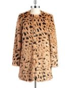 MICHAEL Michael Kors Faux Fur Patterned Topper - Lyst