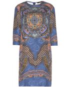 Etro Printed Jacquard Cotton And Silk-Blend Dress - Lyst
