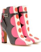 Valentino Carmen Leather Ankle Boots - Lyst
