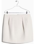 Mango Pleated Miniskirt - Lyst
