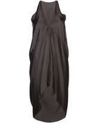 Rick Owens Draped Dress - Lyst
