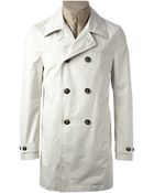 Fay Double Breasted Trench Coat - Lyst