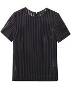 Rag & Bone Oda Sheer Striped Top - Lyst