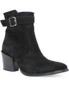 Mango Buckle Suede Ankle Boots - Lyst