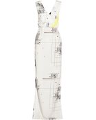 Cushnie et Ochs Printed Georgette Maxi Dress - Lyst