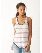 Alternative Apparel Perfect Shirttail Printed Tank Top - Lyst