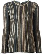 M Missoni Striped Sweater - Lyst