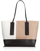 Rick Owens Colorblock Leather Shopper - Lyst