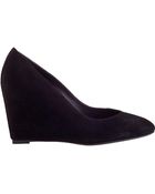 B Brian Atwood Bejo Wedge Pump Black Suede - Lyst