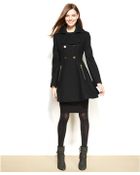 Laundry By Shelli Segal Double-Breasted Flared-Skirt Coat - Lyst