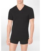 Calvin Klein Cotton Stretch 2-Pack V-Neck T-Shirt - Lyst