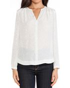 Rebecca Taylor Lynx Print Blouse - Lyst