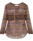Etoile Isabel Marant Dana Printed Silk-Chiffon Top - Lyst