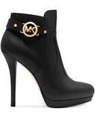 Michael Kors Michael Wyatt Platform Booties - Lyst