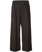 Forte Forte Wide Leg Cropped Trousers - Lyst