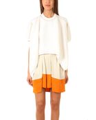 3.1 Phillip Lim Asymmetrical Short Sleeve Pullover - Lyst