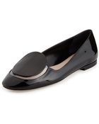 Miu Miu Patent & Pvc Slip-On Loafer - Lyst