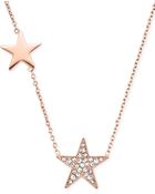 Michael Kors Crystal Pavé Star Station Necklace - Lyst