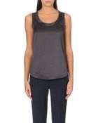 Brunello Cucinelli Silk Vest Top - Lyst