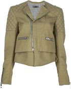 Balenciaga Quilted Biker Jacket - Lyst