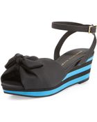 Charlotte Olympia Alexa Rubber Wedge Sandal - Lyst