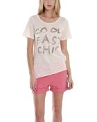 3.1 Phillip Lim Cool Easy Chic Tee In Blush - Lyst