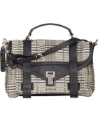 Proenza Schouler Houndstooth Ps1 Medium Shoulder Bag - Lyst