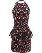 McQ by Alexander McQueen Leopard Pixel Volume Dress - Lyst