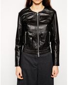 Muubaa Orva Leather Bomber Jacket - Lyst