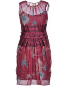 John Galliano Short Dress - Lyst