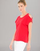 Sandro Shirt Telle Open Shoulder - Lyst