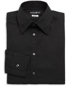 Dolce & Gabbana Regular-Fit Stretch Cotton Woven Dress Shirt - Lyst
