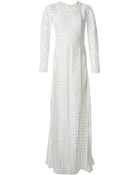 Chloé Guipure Mesh Gown - Lyst