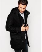 Esprit Hooded Wool Coat - Lyst