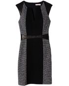 Rebecca Taylor Tweed & Twill Dress - Lyst